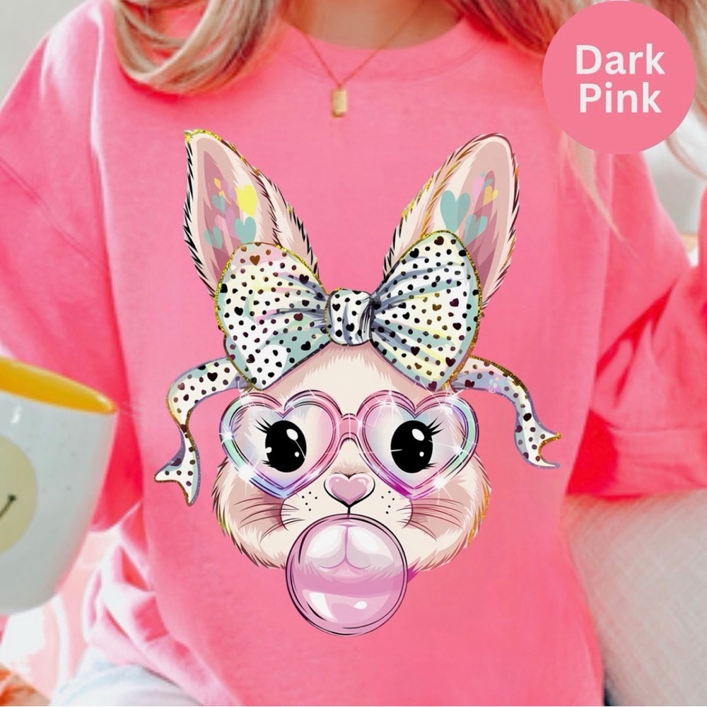 New Graphic “Easter bunny ” Crew Neck Long Sleeve Sweatshirt